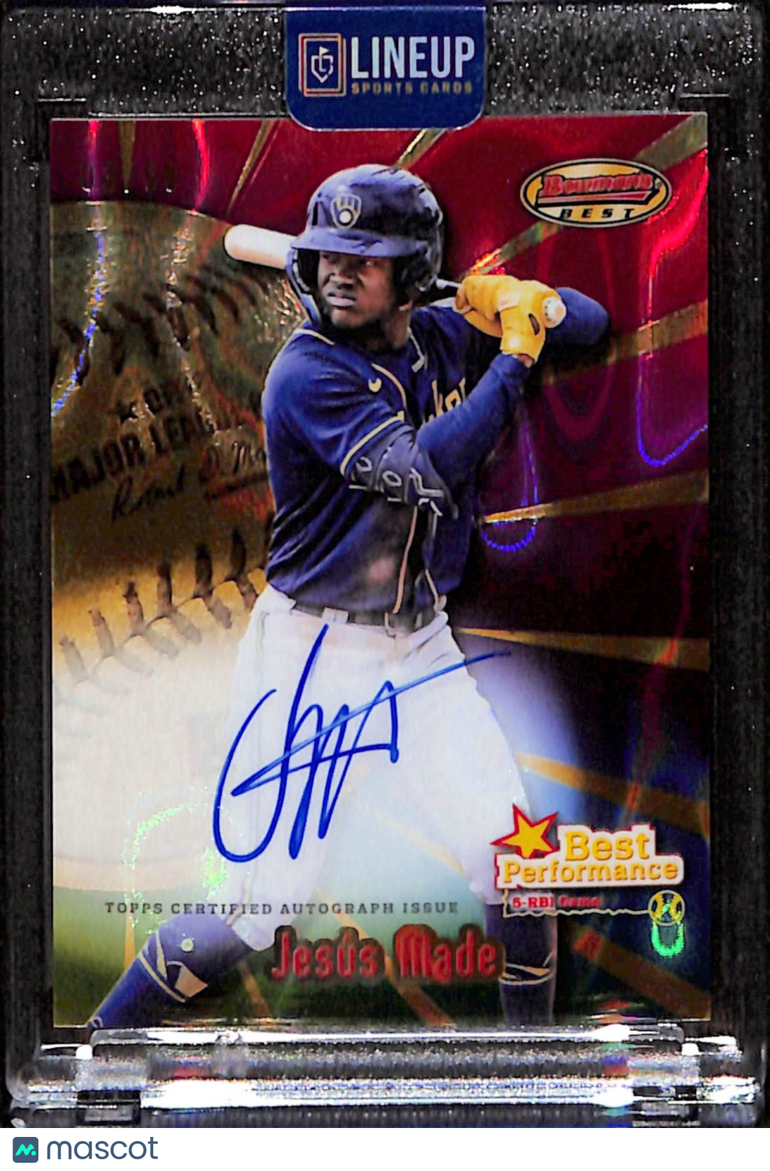 2025 Bowman's Best - Best Performance Autographs Jesus Made #BPA-JMA Lava...