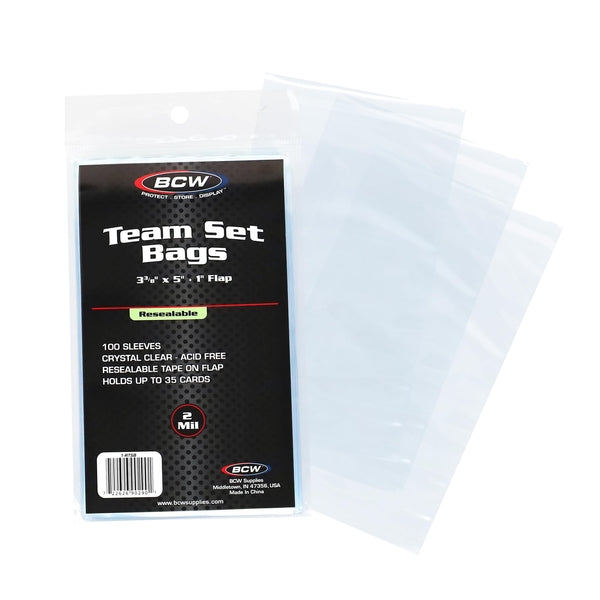 BCW Resealable Team Set Bags (100 Count)