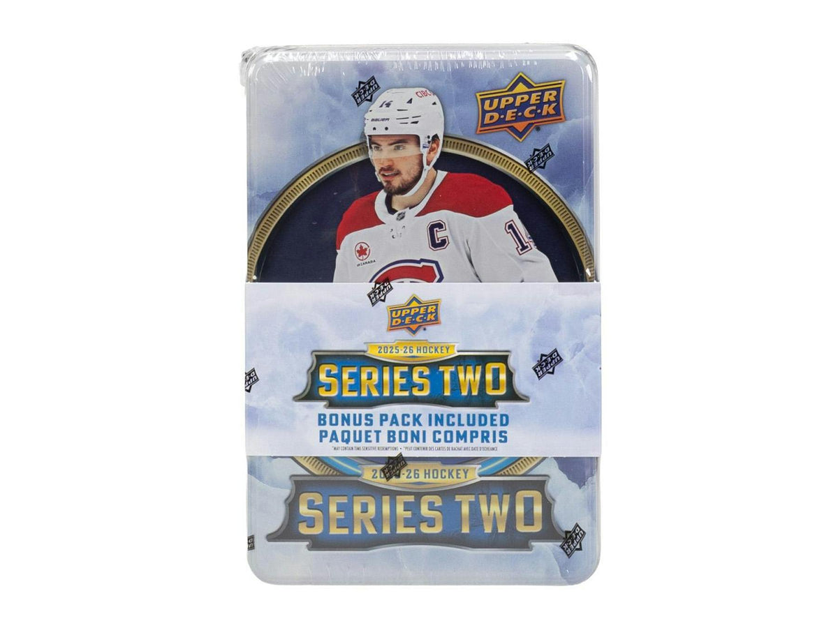 2025-26 Upper Deck Series 2 Hockey Tin Box - LINEUP Sports Cards