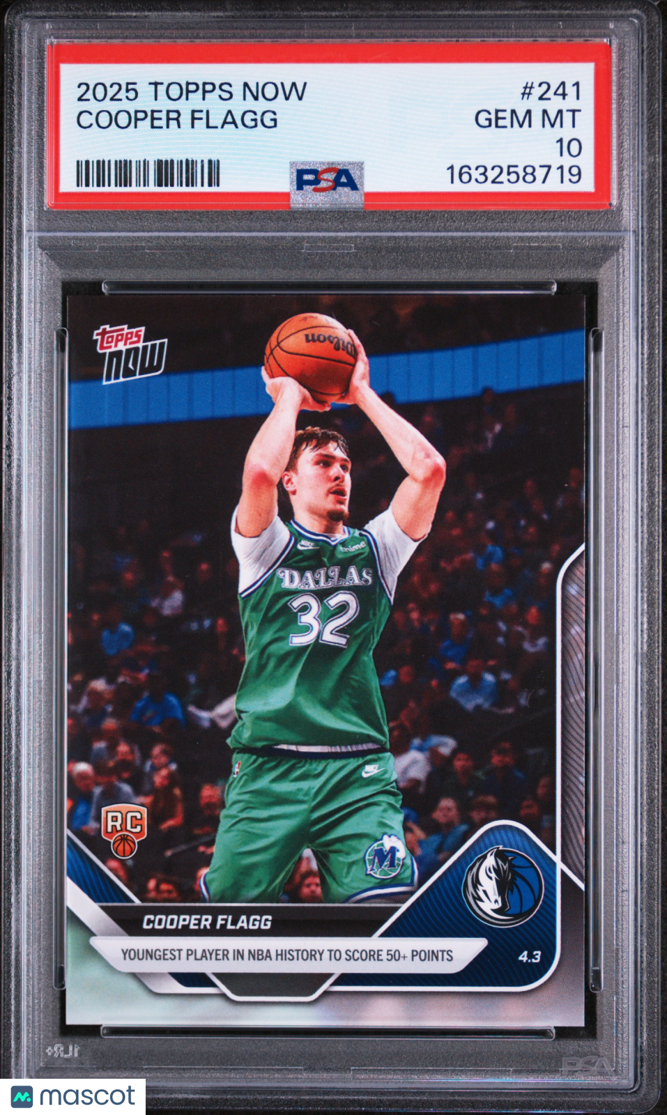 PSA 10 2025 Topps Now Cooper Flagg #241