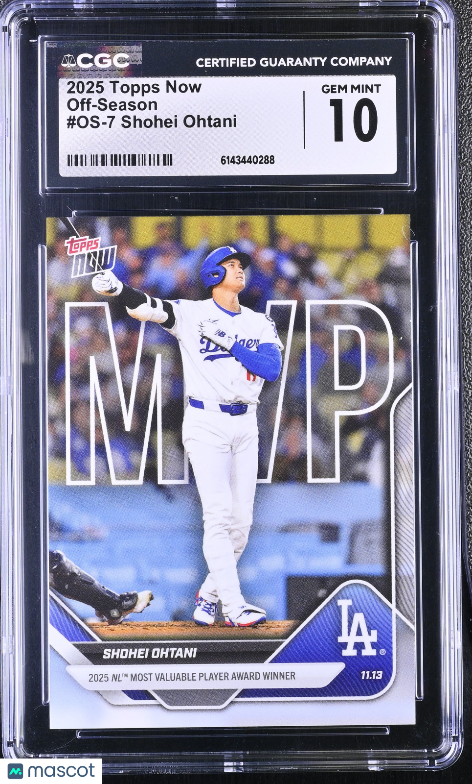 CGC 10 2025 Topps Now Shohei Ohtani #OS-7 Off-Season