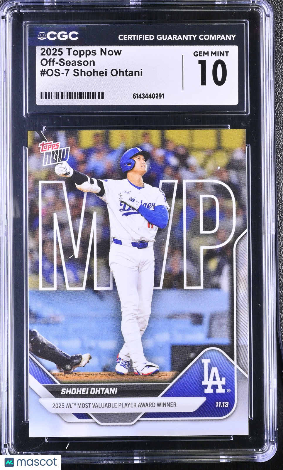 CGC 10 2025 Topps Now Shohei Ohtani #OS-7 Off-Season
