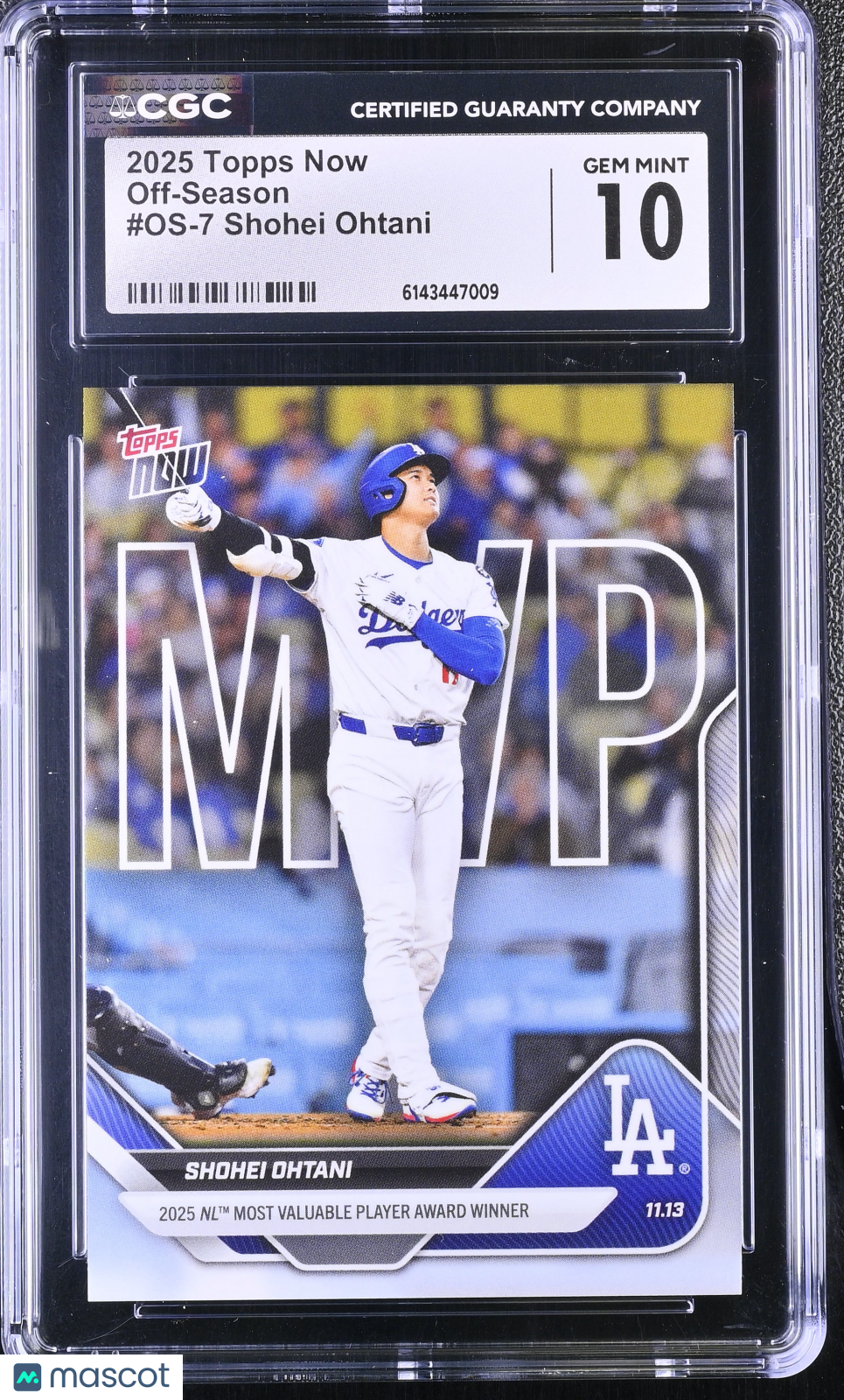CGC 10 2025 Topps Now Shohei Ohtani #OS-7 Off-Season