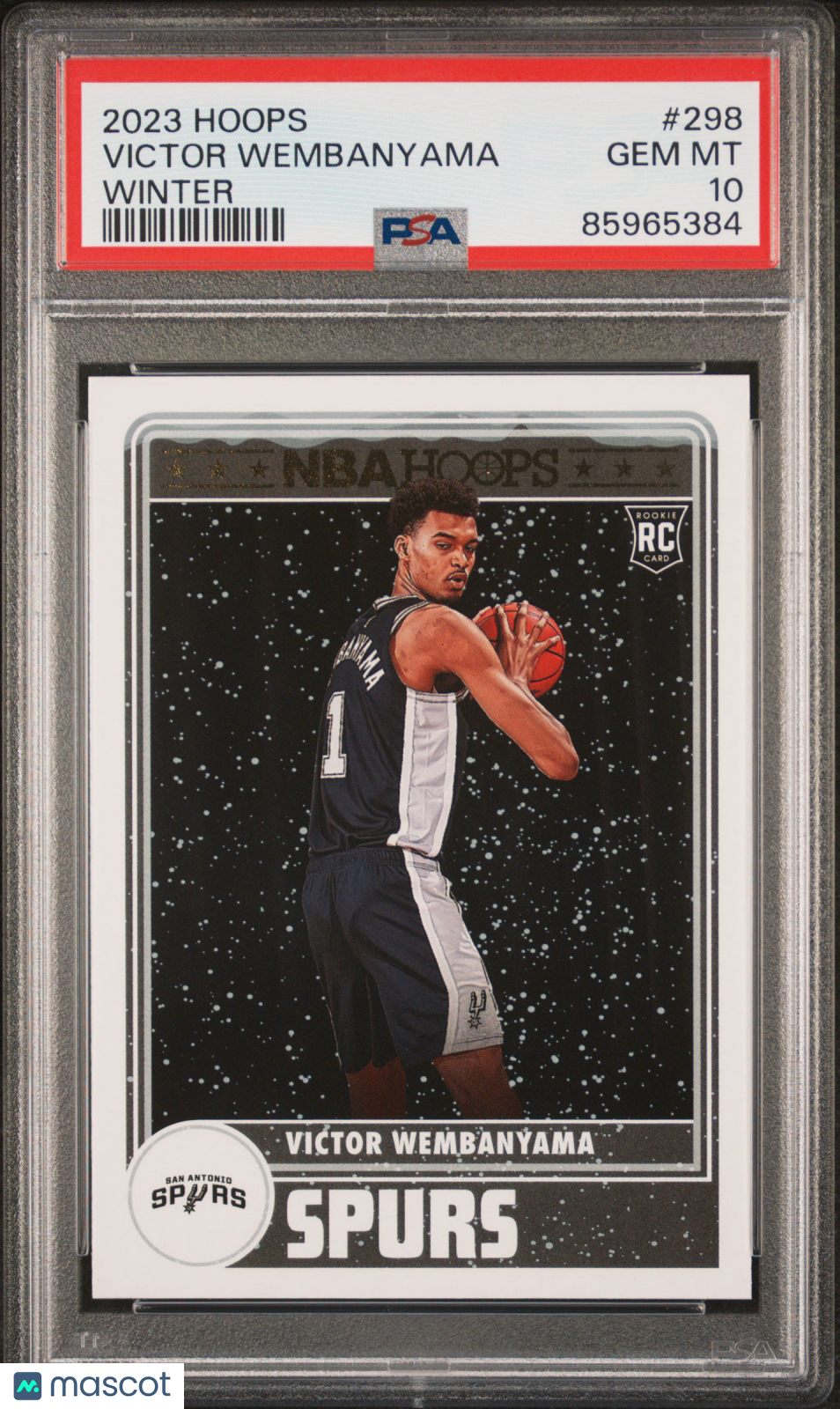 PSA 10 2023 Panini NBA Hoops Victor Wembanyama #298 Winter