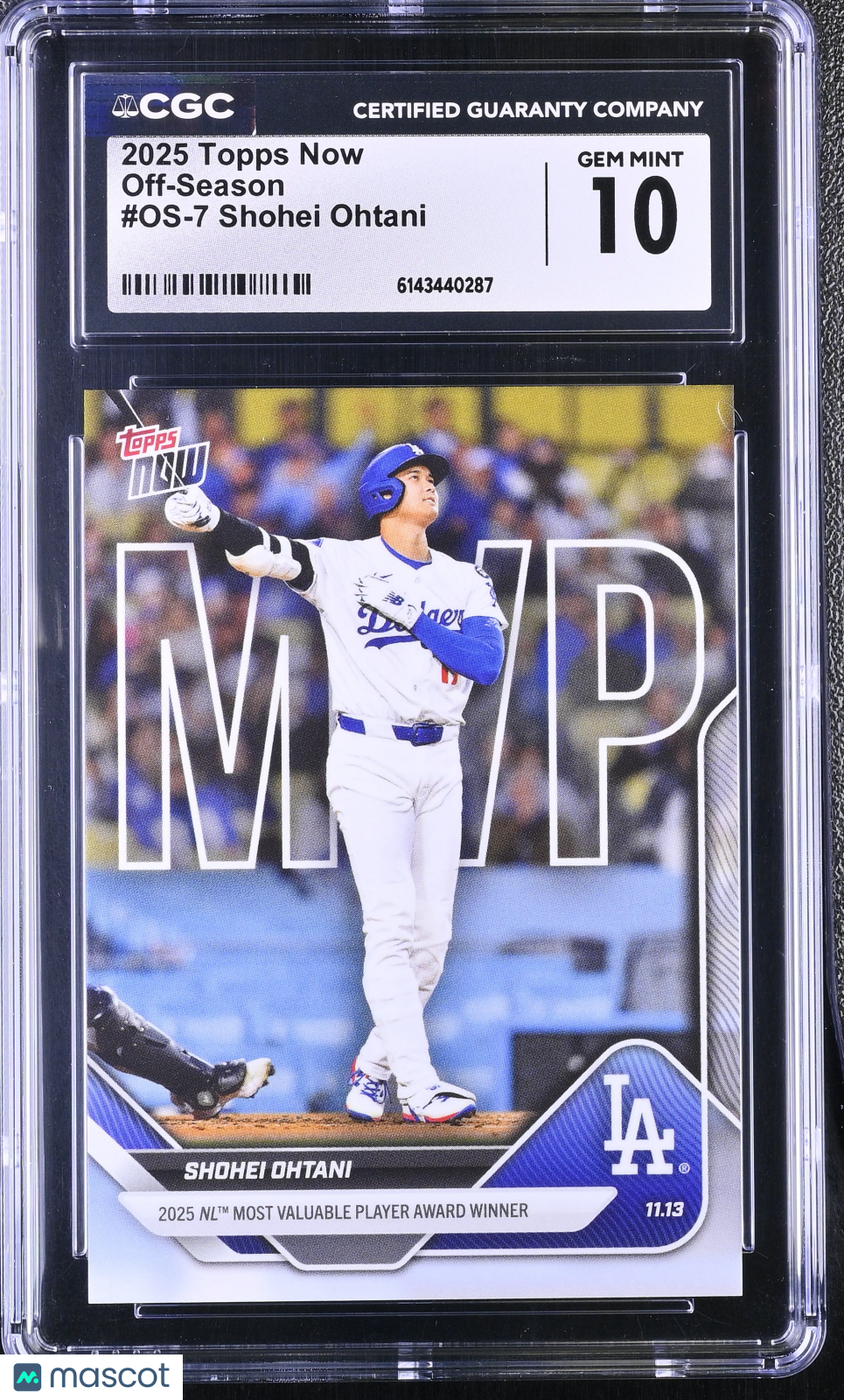 CGC 10 2025 Topps Now Shohei Ohtani #OS-7 Off-Season