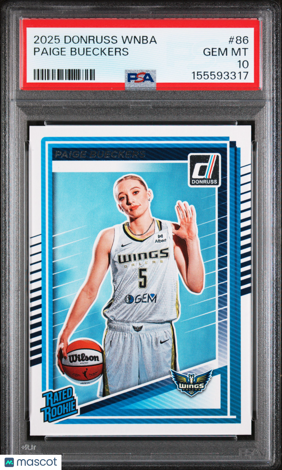 PSA 10 2025 Panini Donruss WNBA Paige Bueckers #86