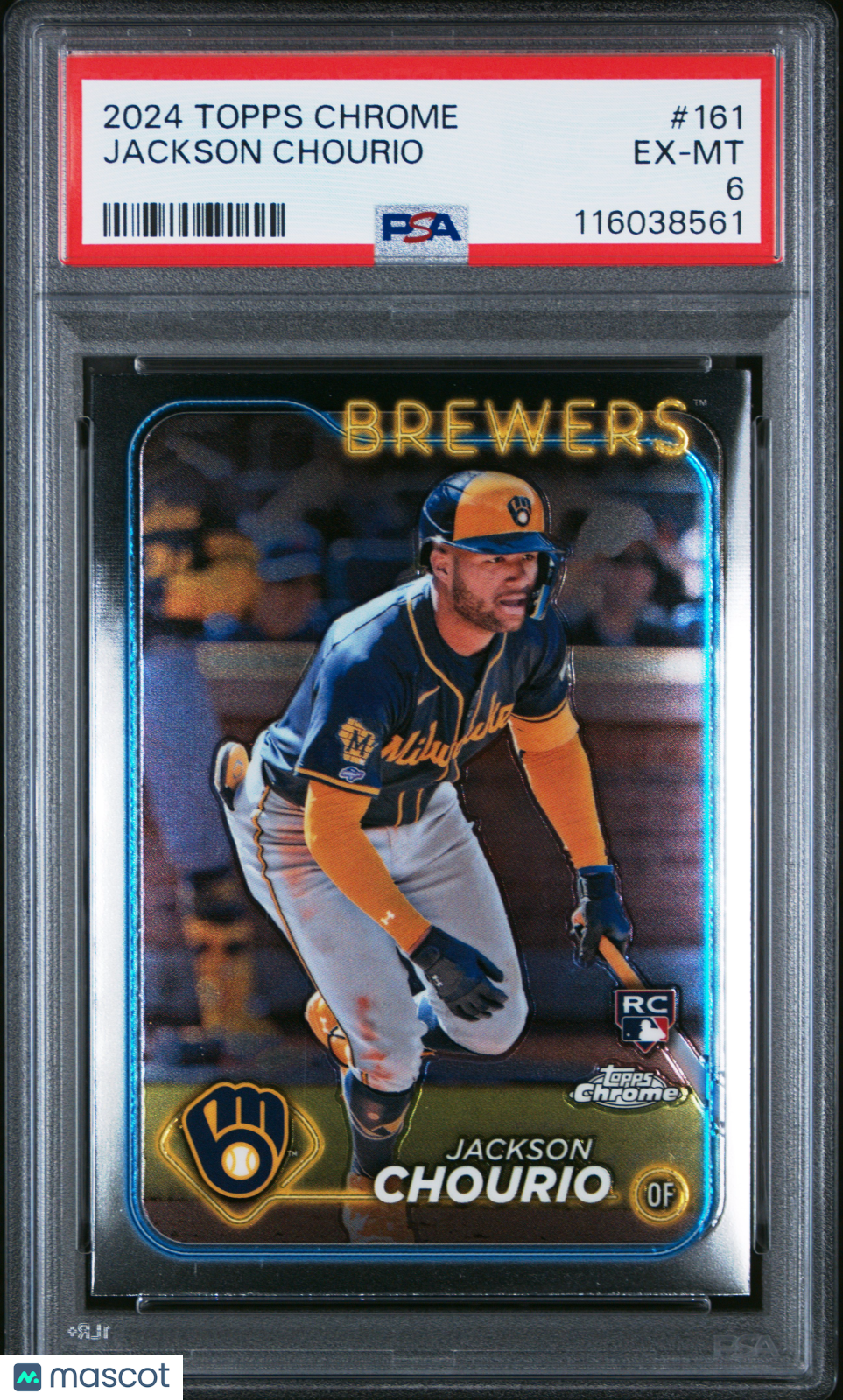 2024 Topps Chrome Jackson Chourio #161 PSA 6