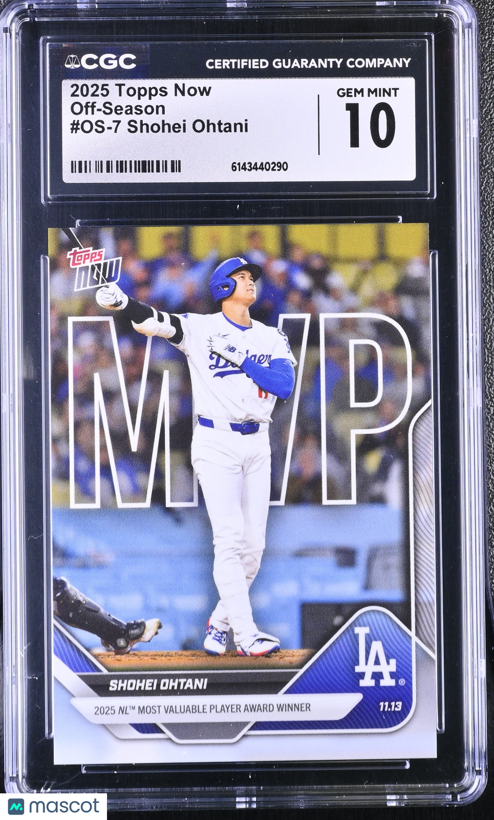 CGC 10 2025 Topps Now Shohei Ohtani #OS-7 Off-Season
