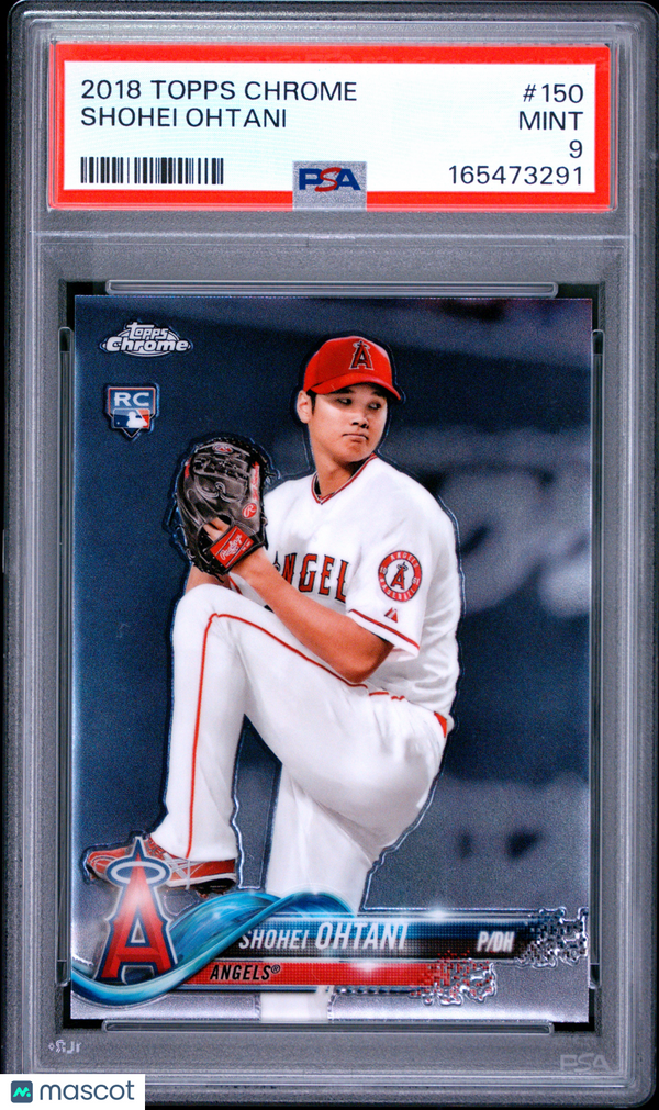 2018 Topps Chrome Shohei Ohtani #150 PSA 9