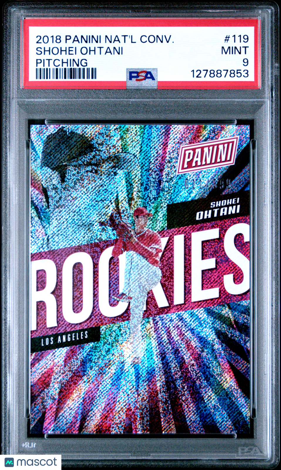 2018 Panini National Convention Shohei Ohtani #119 Pitching /399 PSA 9