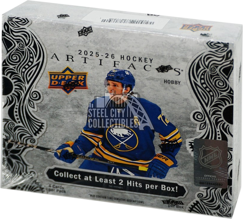 2025-26 Upper Deck Artifacts Hockey Hobby Box - LINEUP Sports Cards