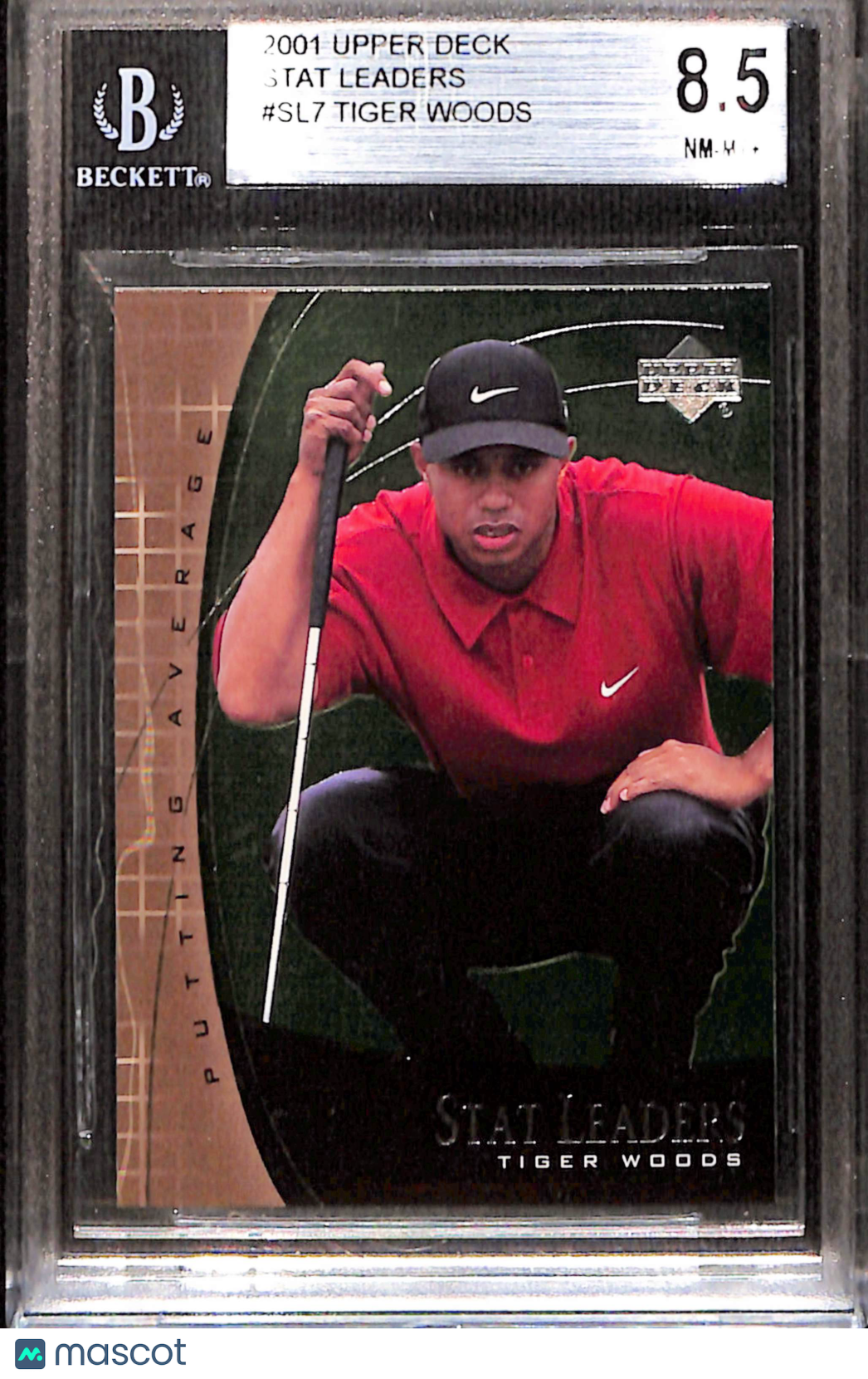 2001 Upper Deck Stat Leaders Tiger Woods #SL7