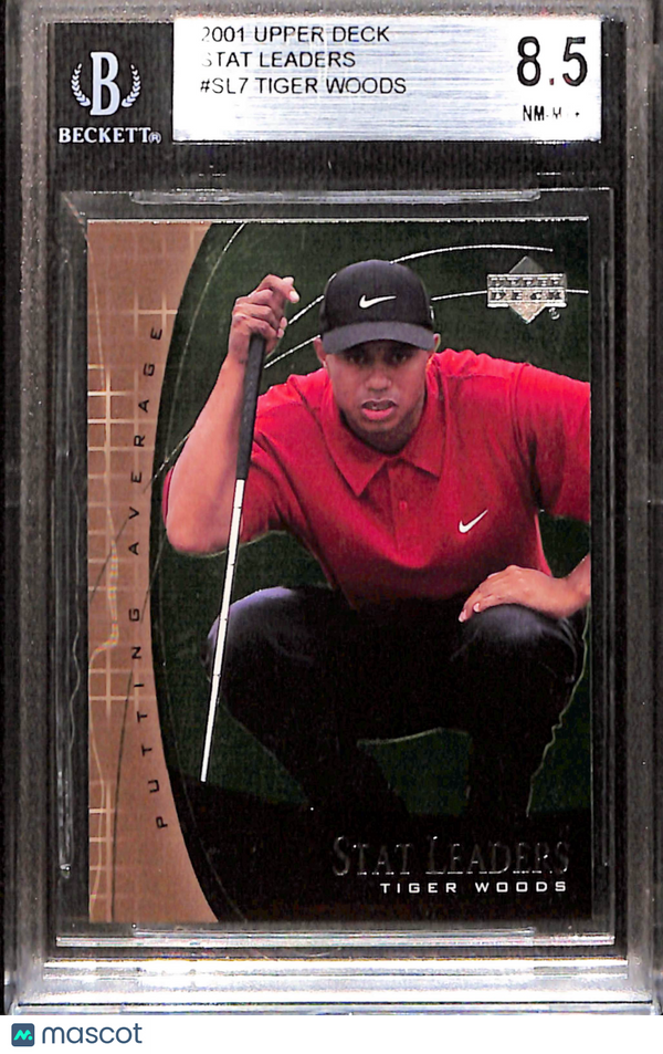 2001 Upper Deck Stat Leaders Tiger Woods #SL7