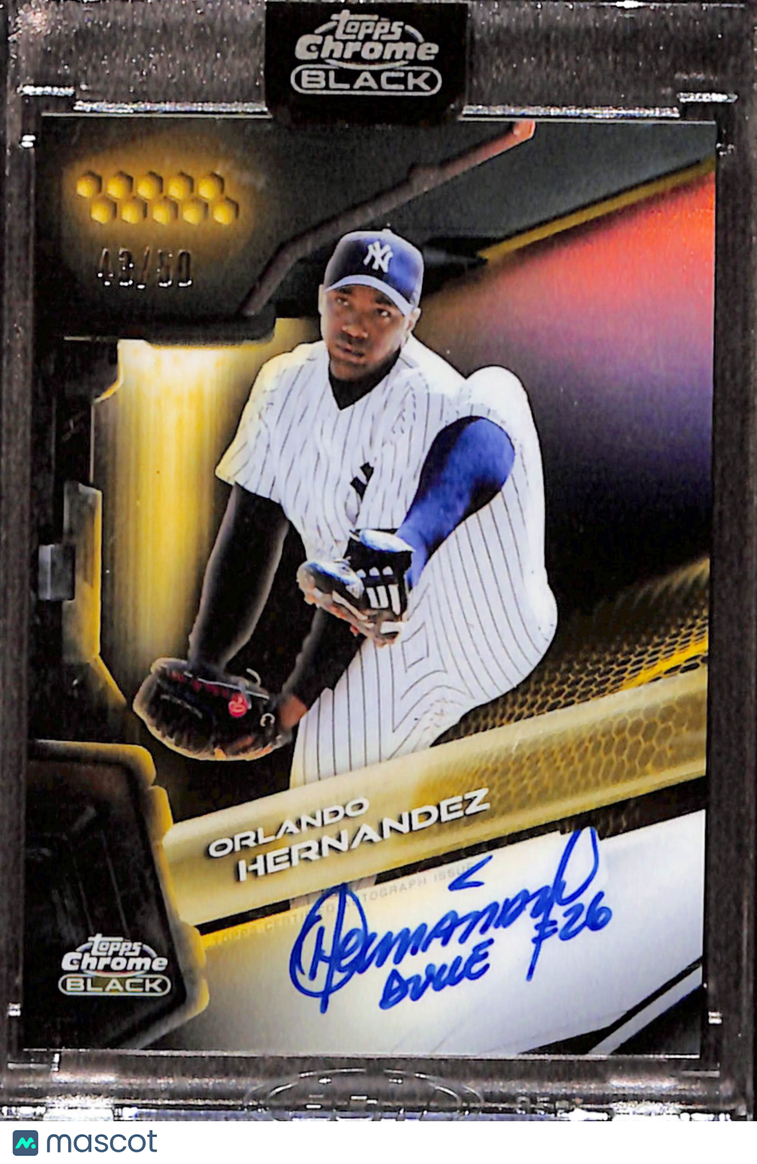 2026 Topps Chrome Black Orlando Hernandez #CBA-OH Gold /50