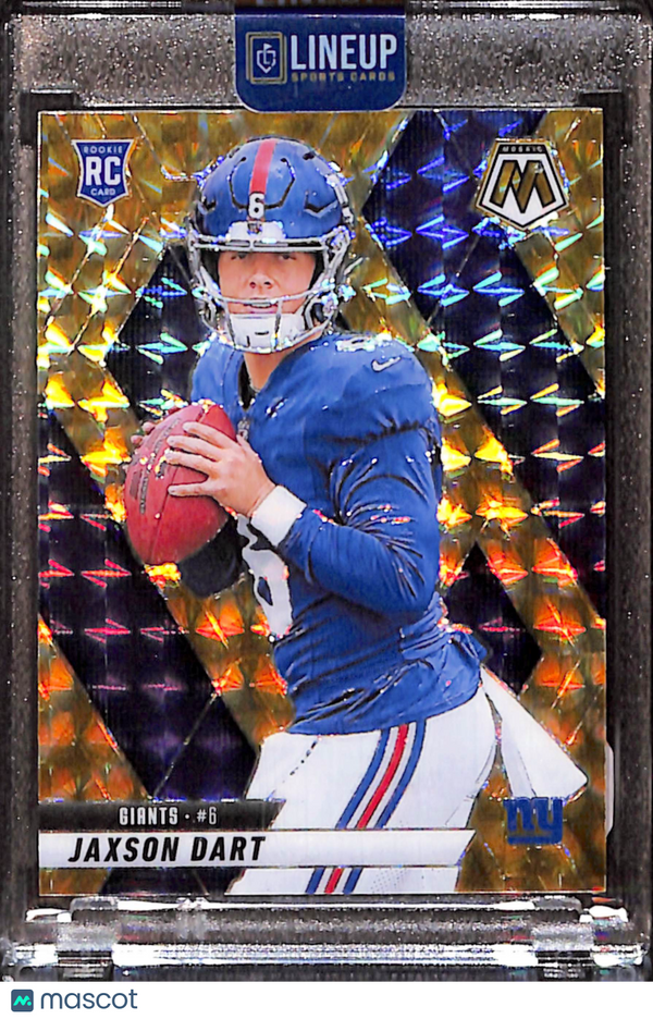 2025 Panini Mosaic Football Jaxson Dart #362 Gold RC