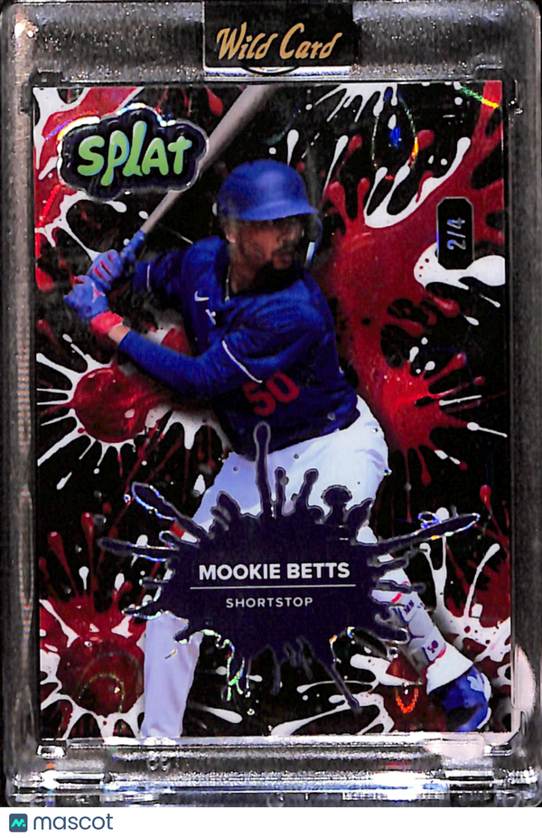 2024 Wild Card Splat Mookie Betts #SBRED01-MB Red /4