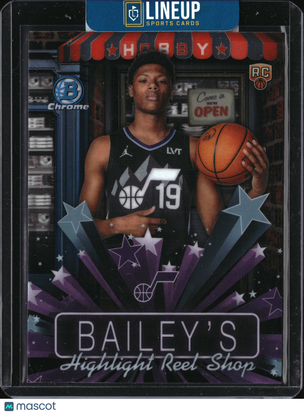 2025 Bowman Chrome Hobby Stars Ace Bailey #HS-9 RC