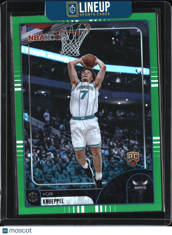 2026 Topps NBA Hoops Kon Knueppel #67 Green RC