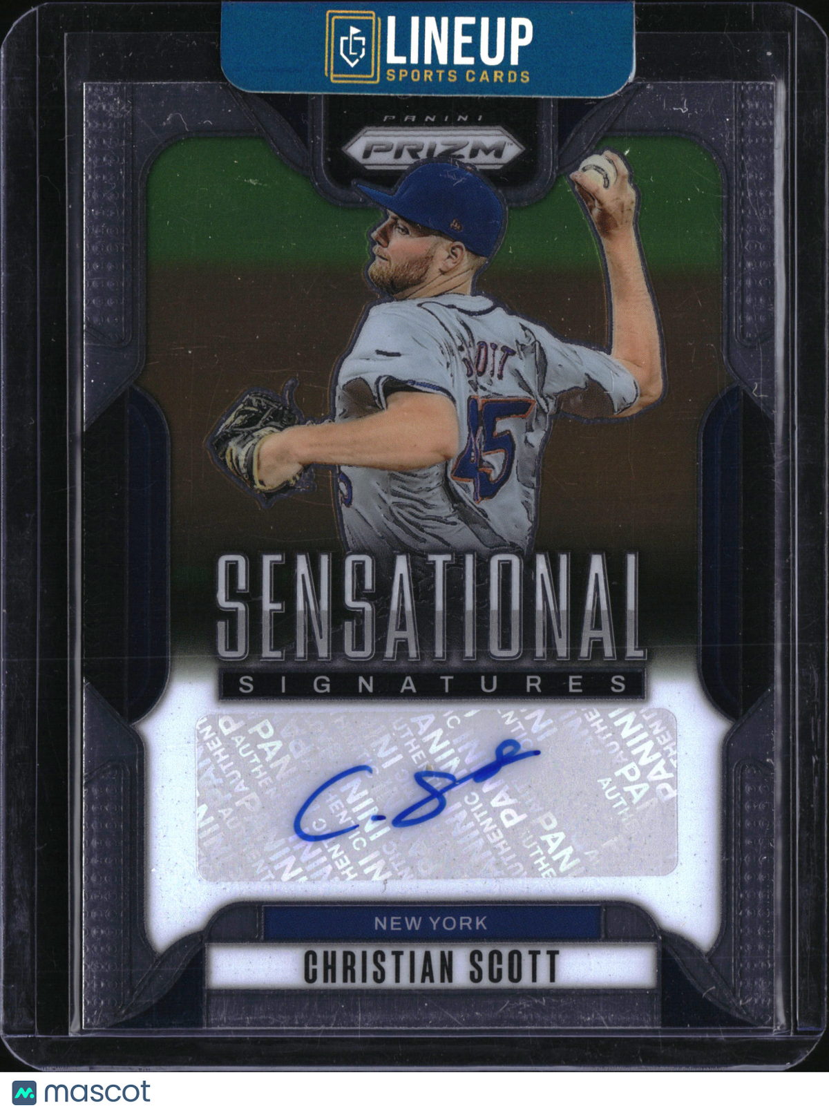2025 Panini Prizm Baseball Sensational Signatures Christian Scott #SS-CS