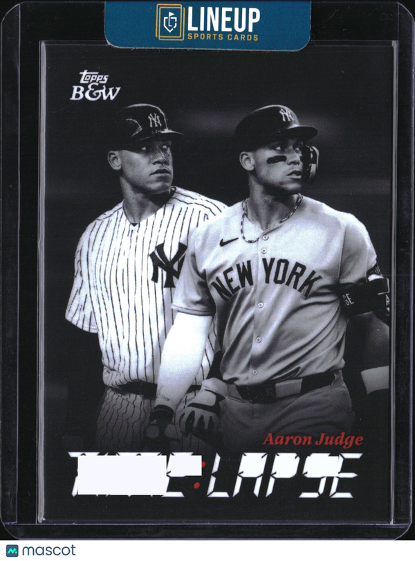 2025 Topps Black & White Time Lapse Aaron Judge #TL3