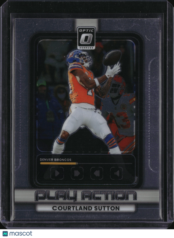 2025 Panini Donruss Optic Play Action Courtland Sutton #1