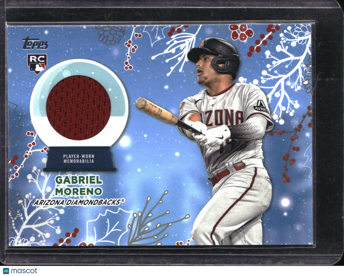 2023 Topps Holiday Baseball Gabriel Moreno #RC-GM Player-Worn Memorabilia RC
