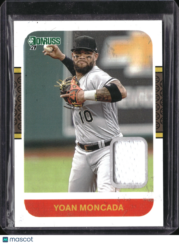 2021 Panini Donruss Baseball Yoan Moncada #87M-YM Memorabilia