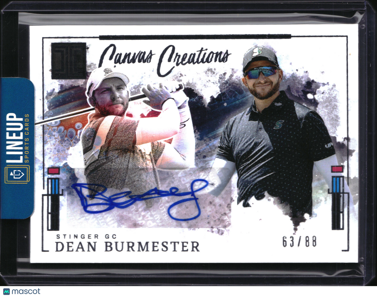 2025 Panini Impeccable LIV Golf Canvas Creations Dean Burmester #CC-DB /88