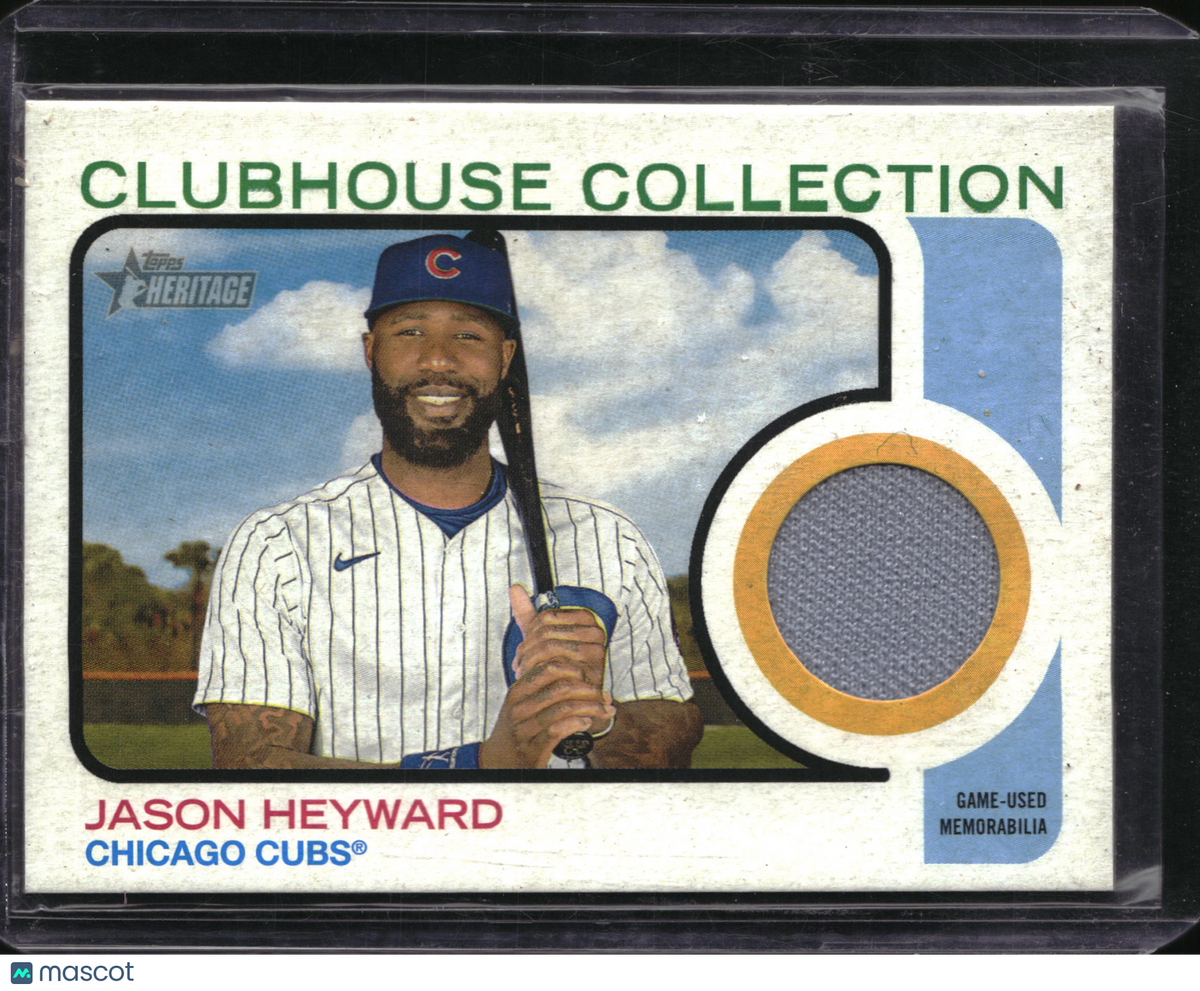 2022 Topps Heritage Clubhouse Collection Jason Heyward #CC-JH Relic Game-Used
