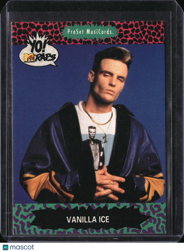 1991 ProSet MusiCards Yo! MTV Raps Vanilla Ice #86