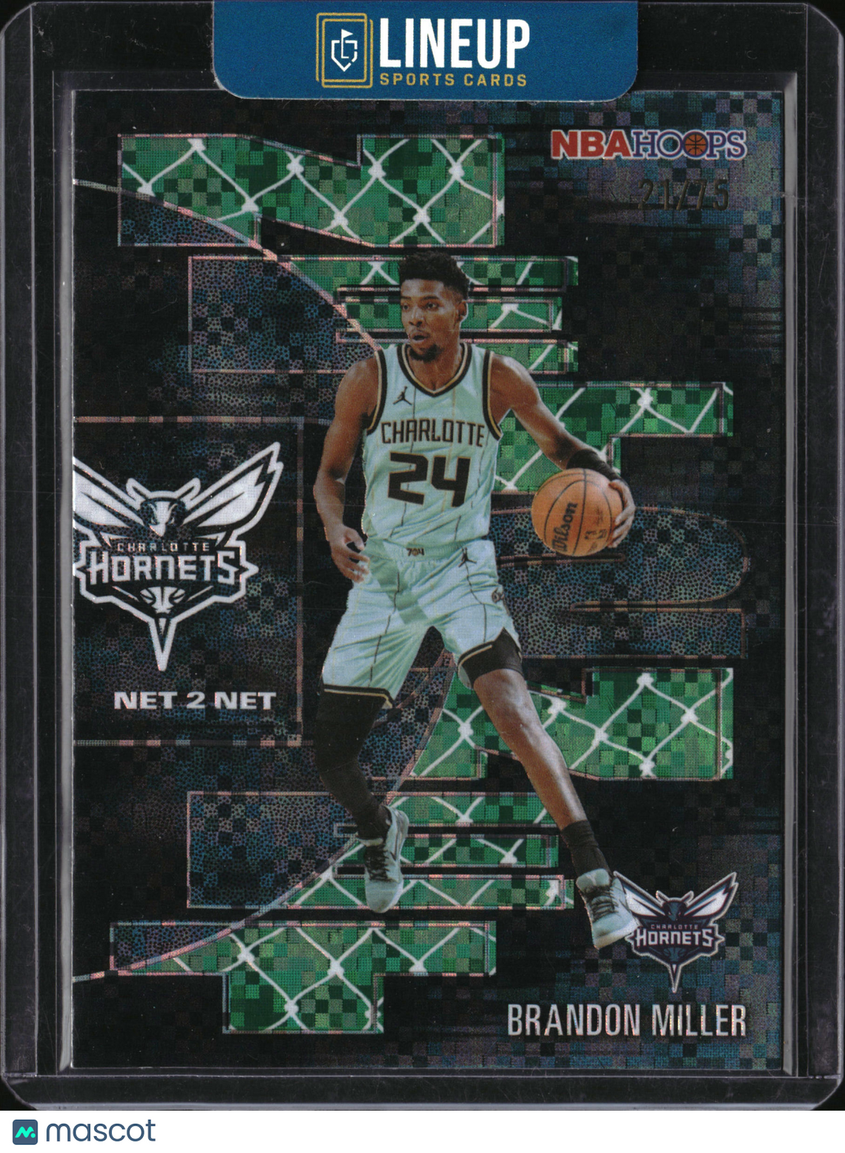 2024 Topps NBA Hoops Net 2 Net Brandon Miller #NTN-21 /75