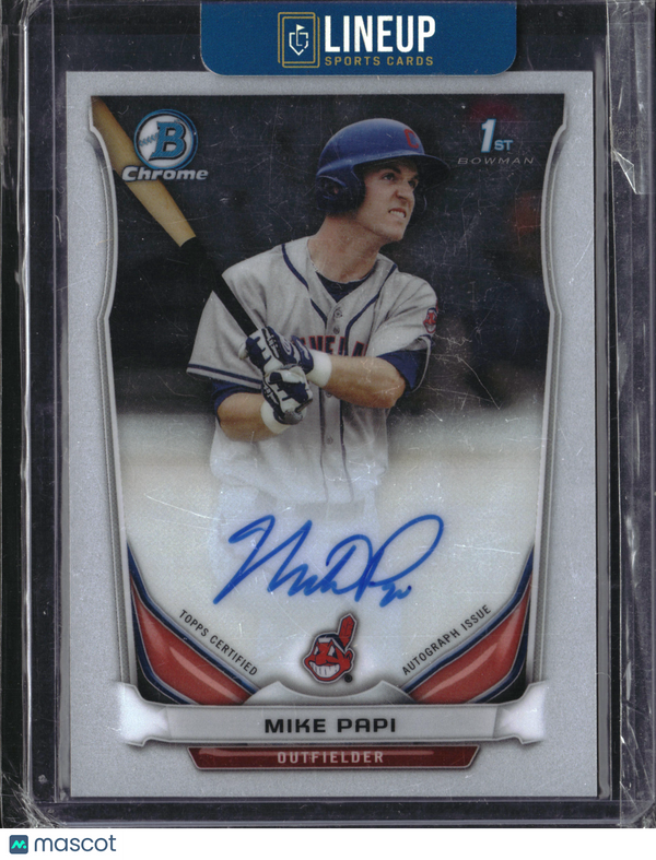 2014 Bowman Chrome Mike Papi #BCA-MPA 1st Bowman
