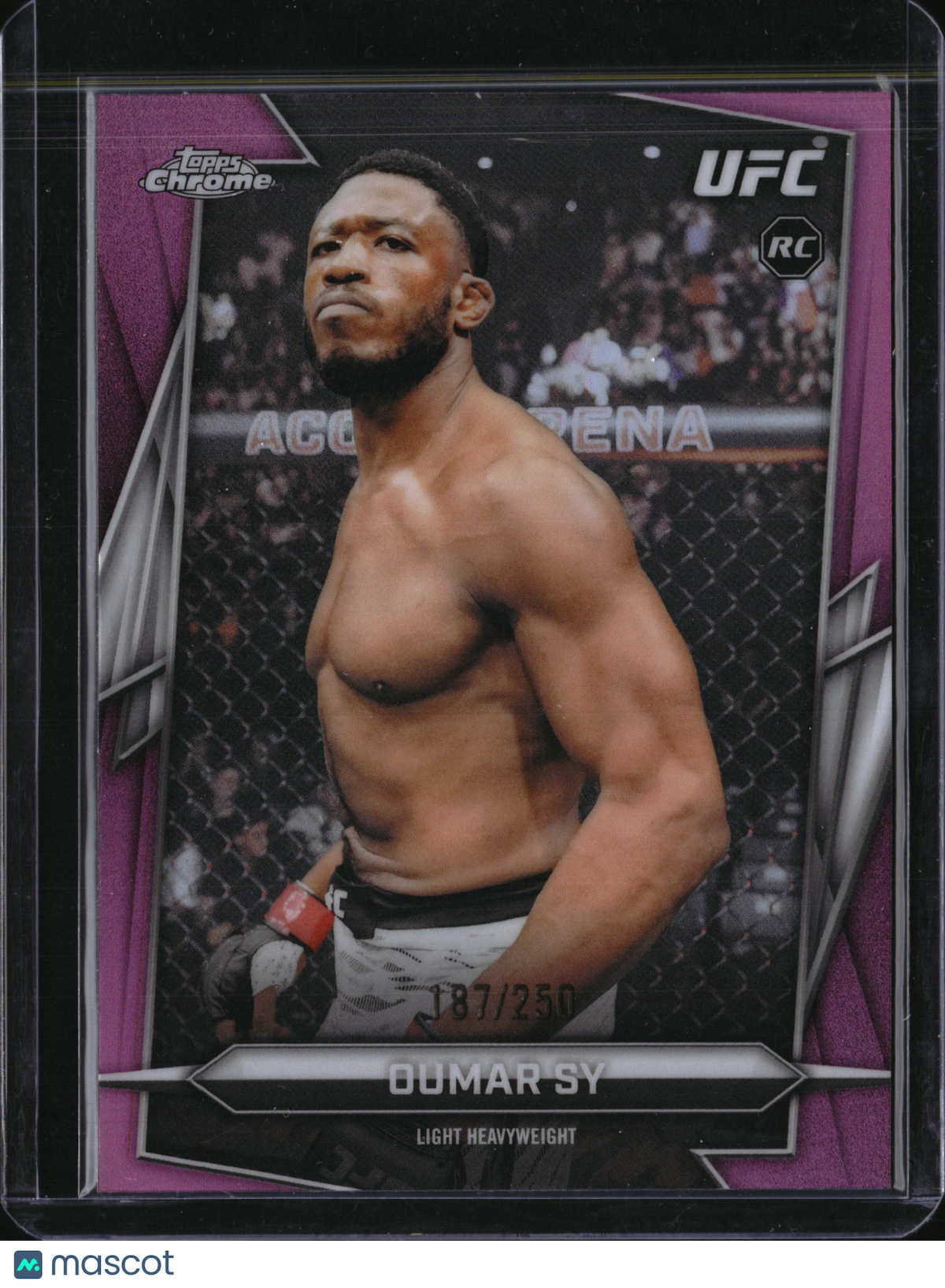 2026 Topps Chrome UFC Oumar Sy #97 Magenta Refractor /250 RC