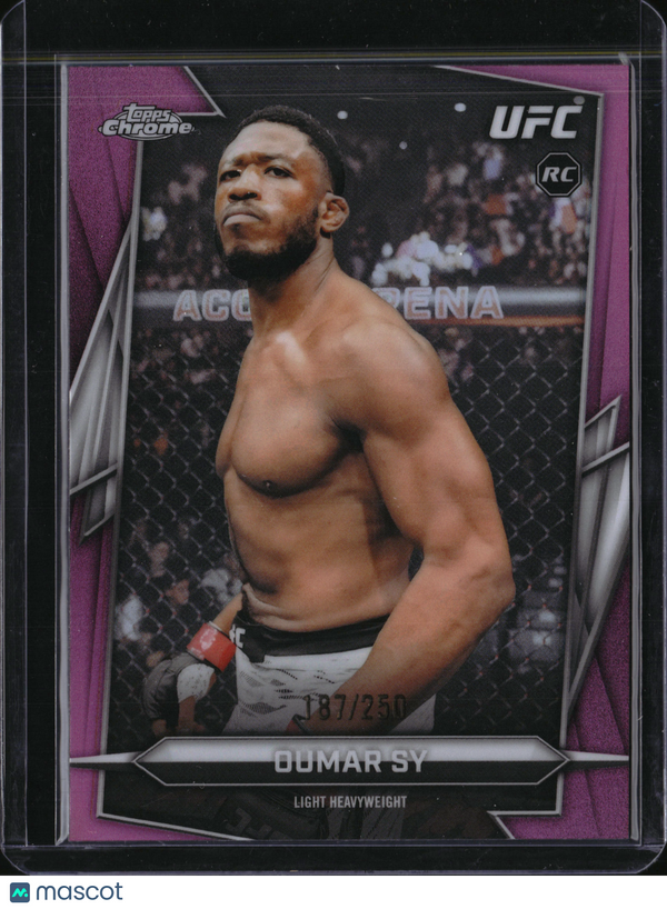 2026 Topps Chrome UFC Oumar Sy #97 Magenta Refractor /250 RC