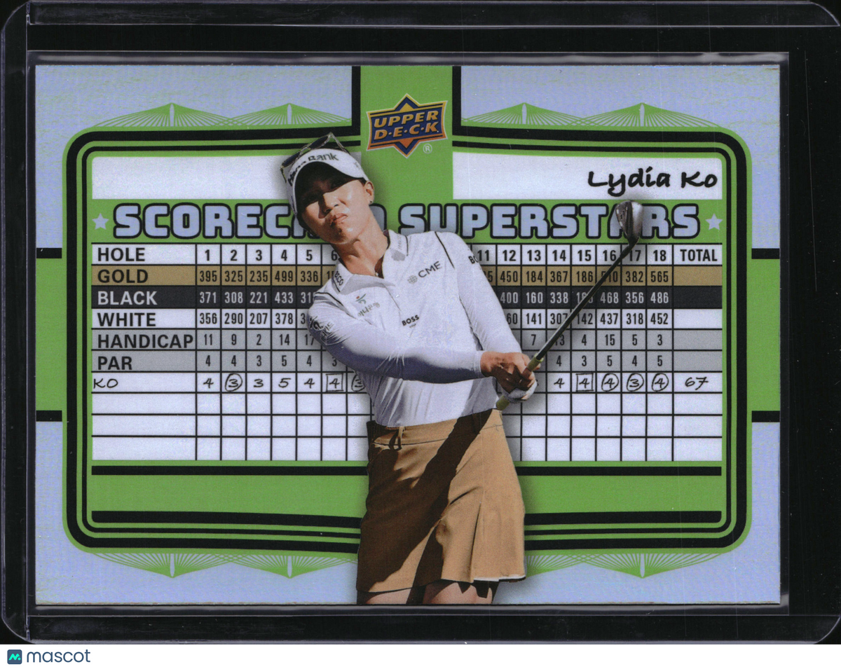 2026 Upper Deck Golf Scorecard Superstars Lydia Ko #SS-20