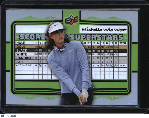 2026 Upper Deck Golf Scorecard Superstars Michelle Wie West #SS-14