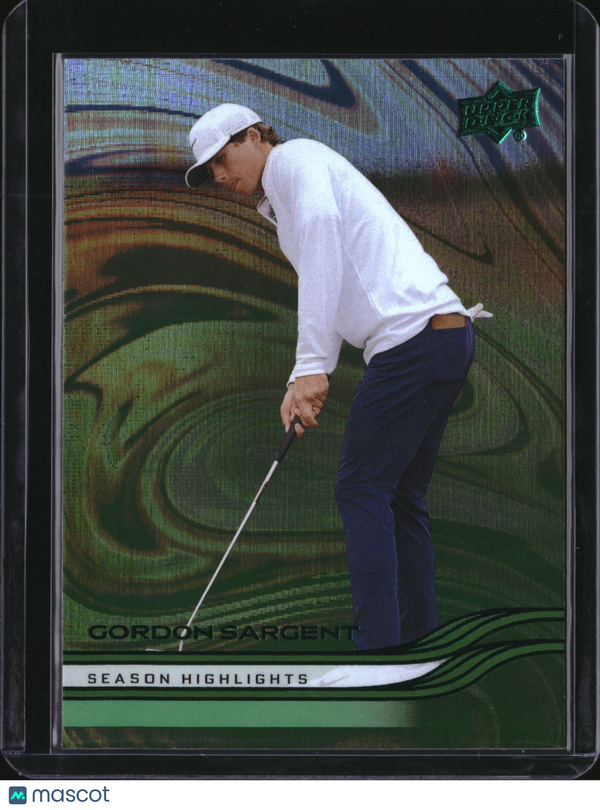 2026 Upper Deck Golf Gordon Sargent #49 Green