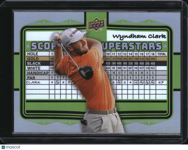 2026 Upper Deck Golf Scorecard Superstars Wyndham Clark #SS-8