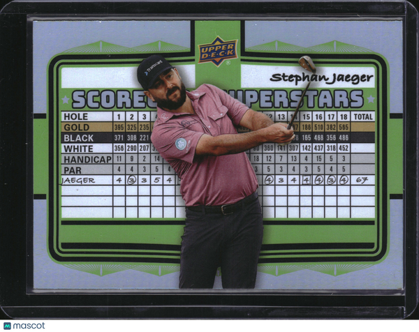 2026 Upper Deck Golf Scorecard Superstars Stephan Jaeger #SS-6