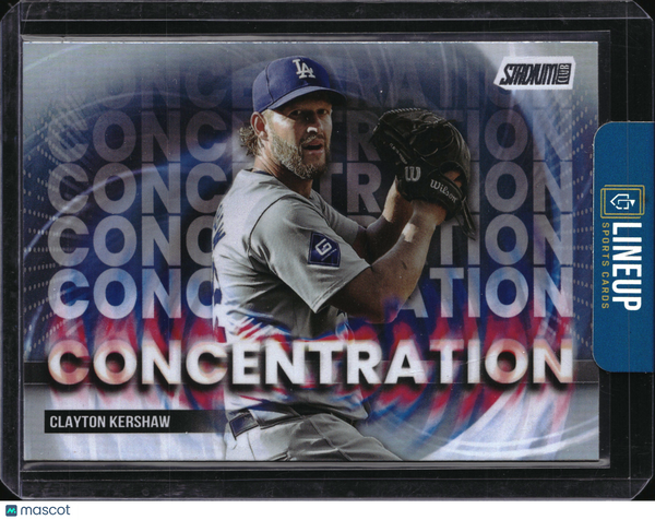 2025 Topps Stadium Club Concentration Clayton Kershaw #C-13