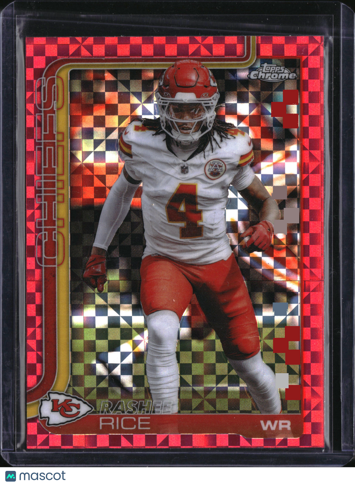 2025 Topps Chrome Rashee Rice #147 Pink X-Fractor