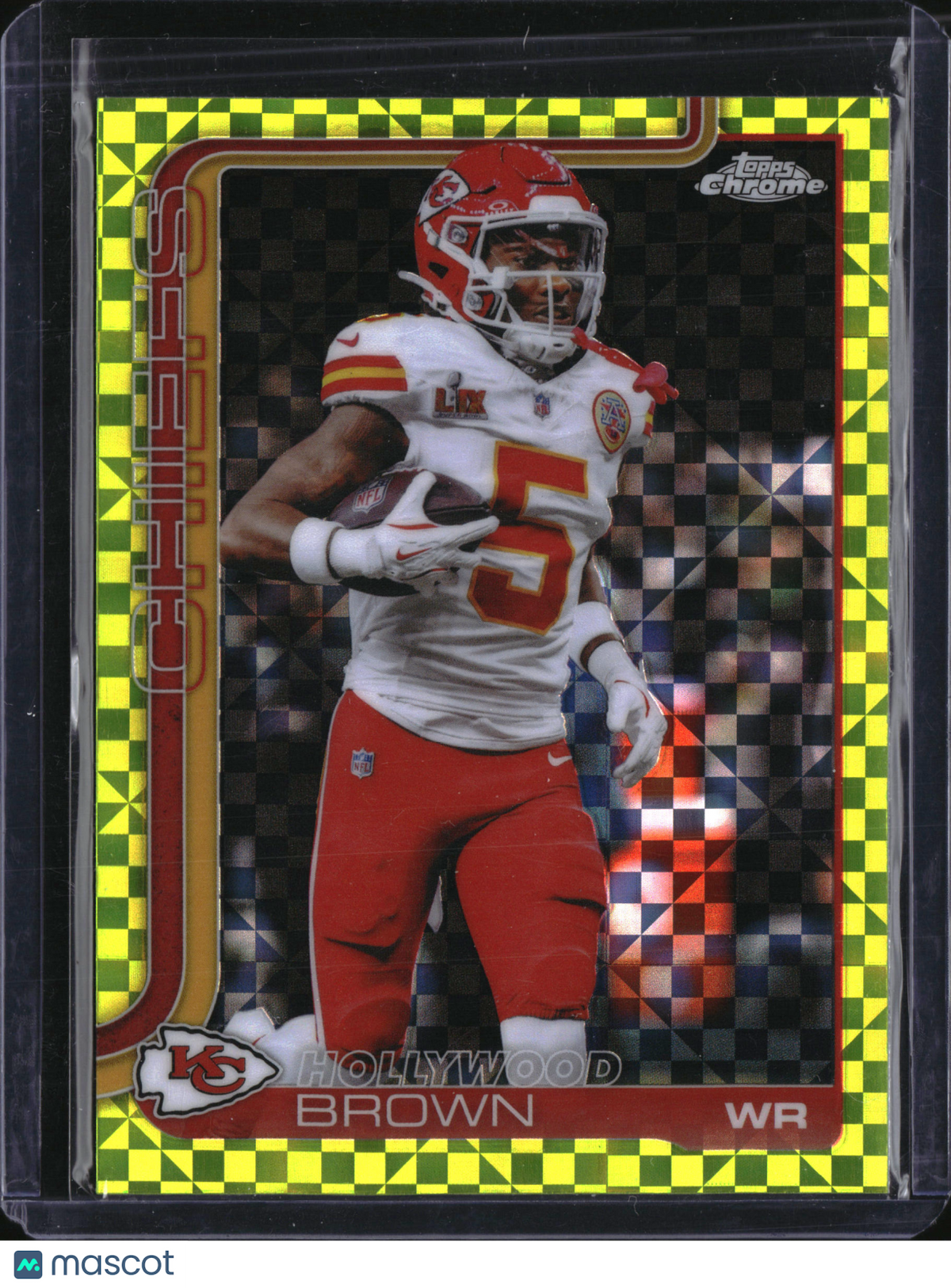 2025 Topps Chrome Hollywood Brown #146 Yellow Checkerboard