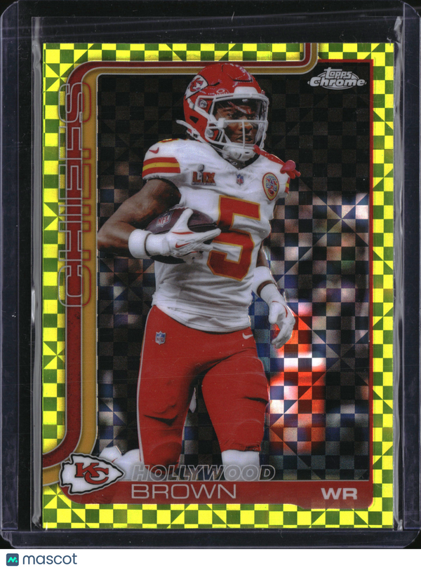 2025 Topps Chrome Hollywood Brown #146 Yellow Checkerboard