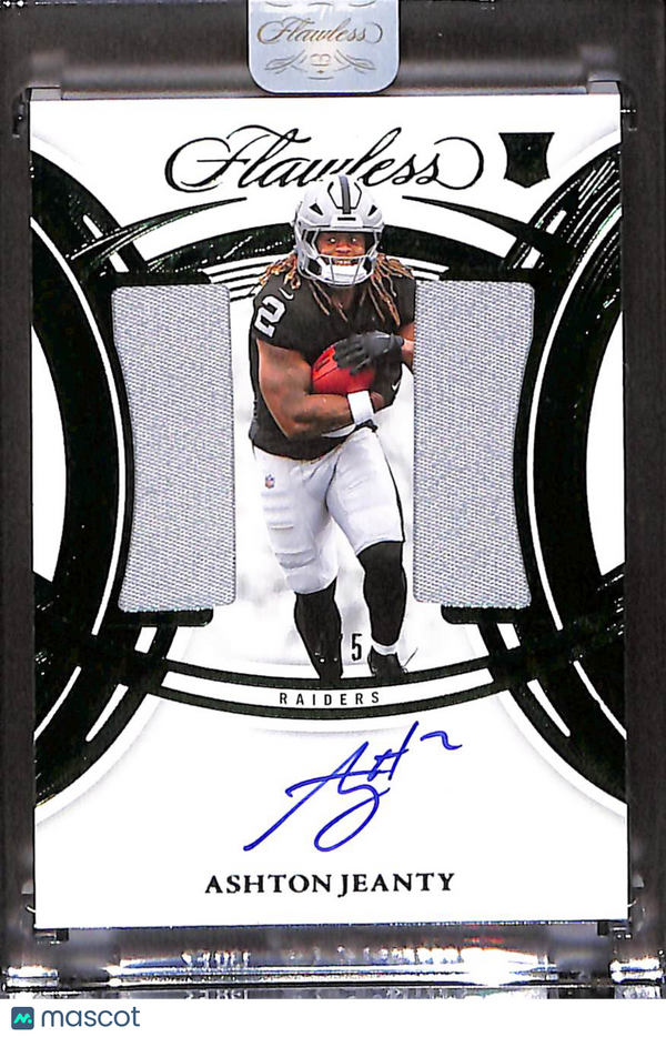 2026 Panini Flawless Ashton Jeanty #RDPA-AJY Rookie Patch Autograph