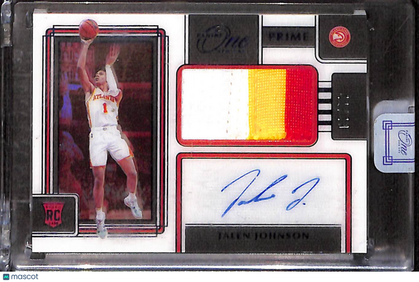 2022 Panini One and One Jalen Johnson #PR-JJN RC Prime Patch