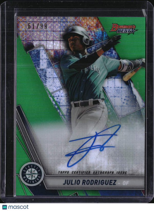 2019 Topps Bowman's Best Julio Rodriguez #B19-JR Green Refractor