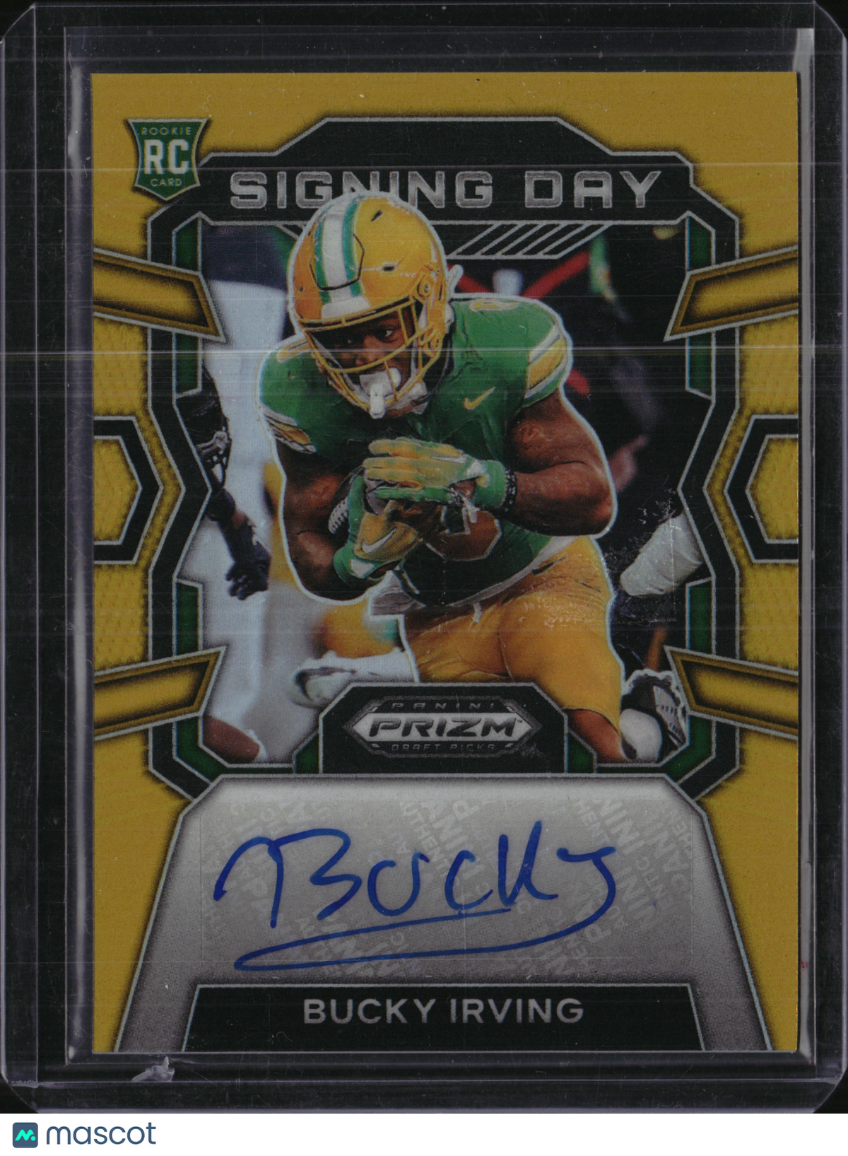 2024 Panini Prizm Draft Picks Signing Day Bucky Irving #SD-BIG Gold RC
