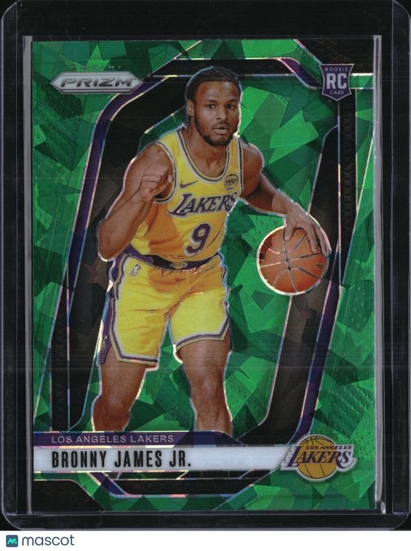 2024 Panini Prizm Bronny James Jr. #243 Green Mosaic RC