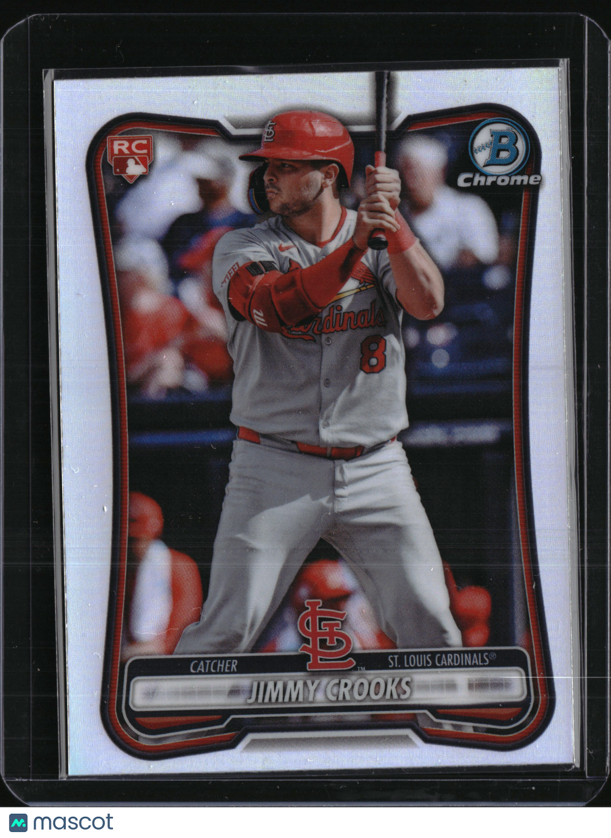 2026 Bowman Chrome Jimmy Crooks #36 Red Rookie refractor