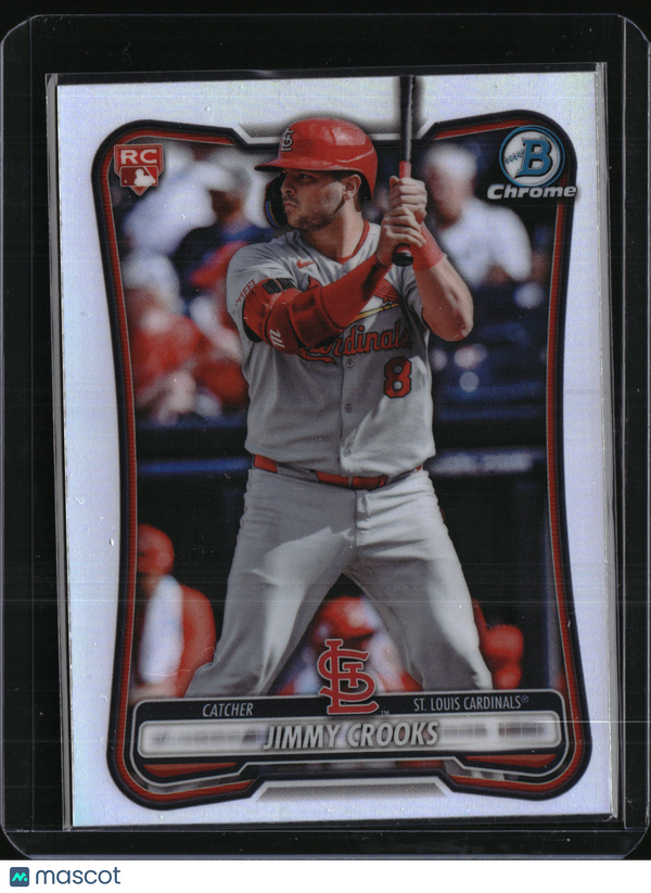 2026 Bowman Chrome Jimmy Crooks #36 Red Rookie refractor